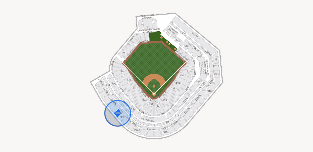 Coors Field Seating Chart