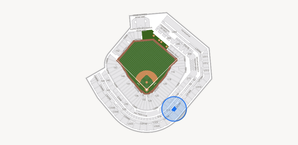 Coors Field Seating Chart