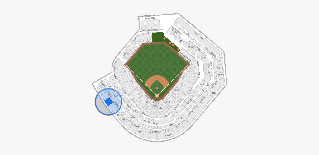 Coors Field Seating Chart