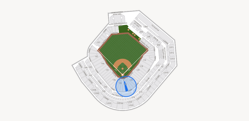 Coors Field Seating Chart