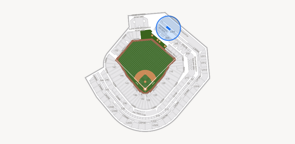 Coors Field Seating Chart