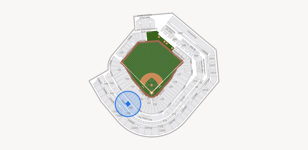 Coors Field Seating Chart