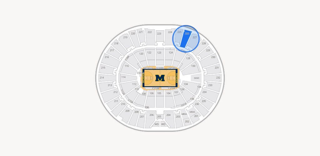 Crisler Center Seating Chart