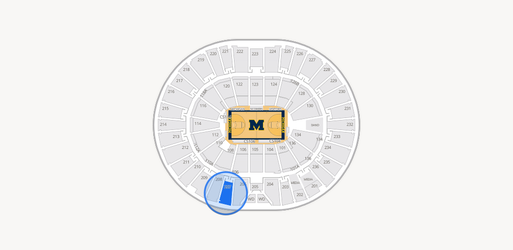 Crisler Center Seating Chart
