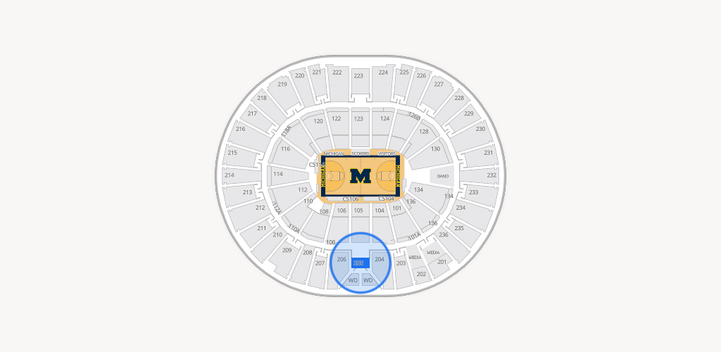 Crisler Center Seating Chart
