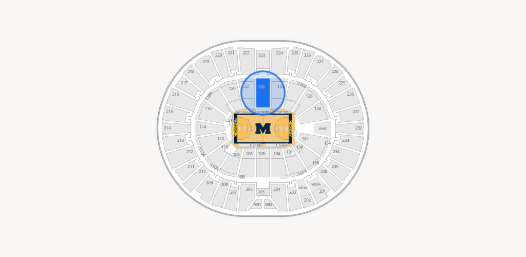 Crisler Center Seating Chart