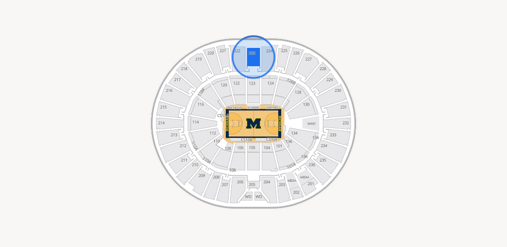 Crisler Center Seating Chart