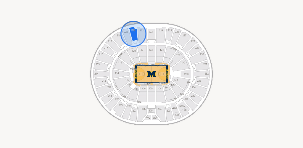 Crisler Center Seating Chart