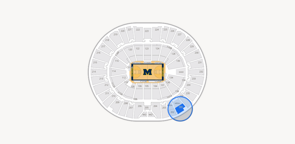 Crisler Center Seating Chart