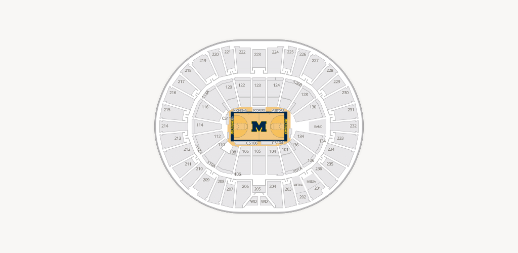 Crisler Center Seating Chart