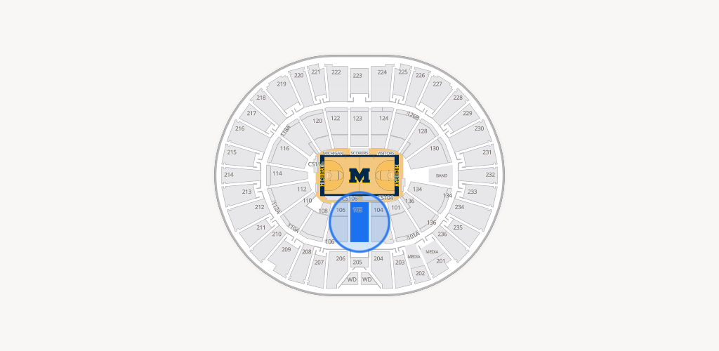 Crisler Center Seating Chart