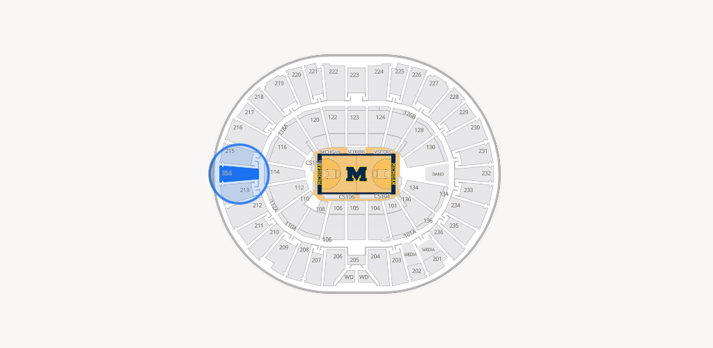 Crisler Center Seating Chart