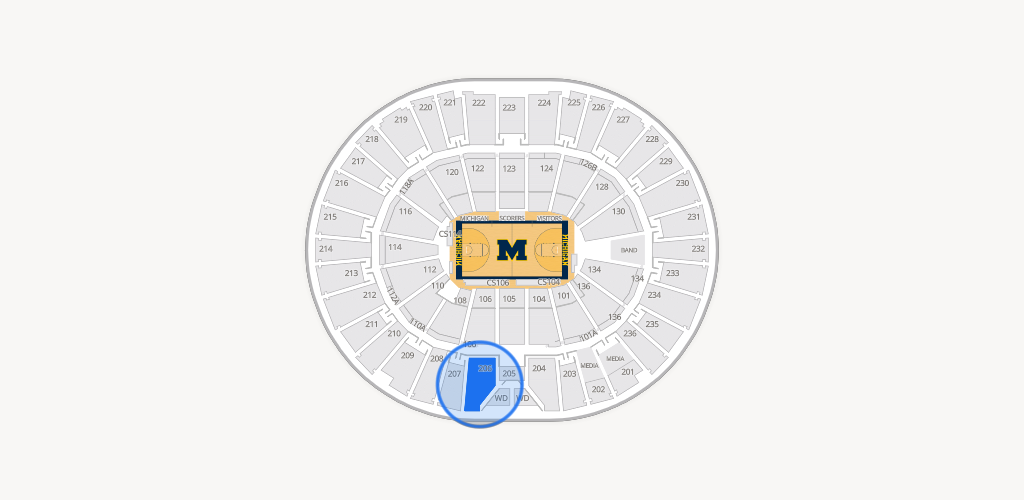 Crisler Center Seating Chart