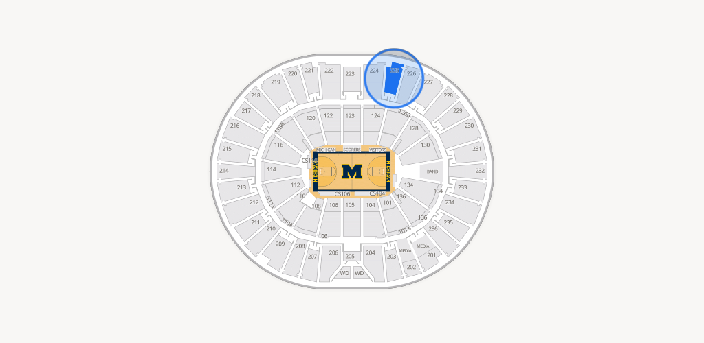 Crisler Center Seating Chart