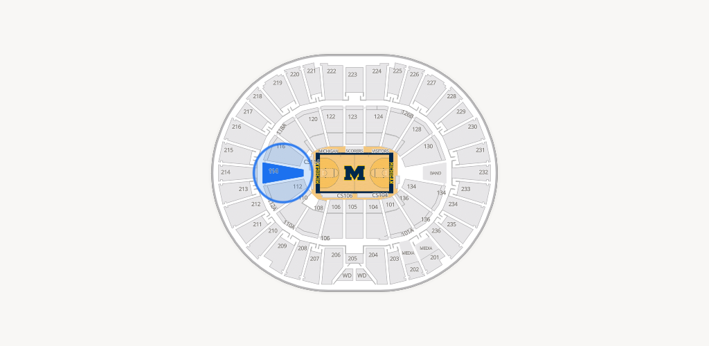 Crisler Center Seating Chart