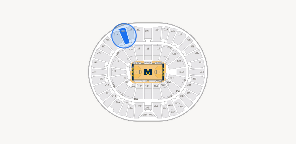 Crisler Center Seating Chart