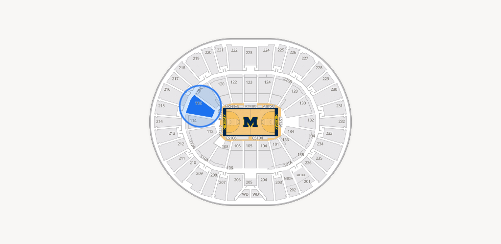 Crisler Center Seating Chart