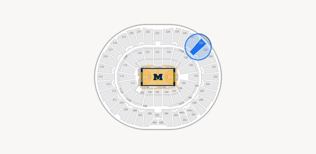 Crisler Center Seating Chart