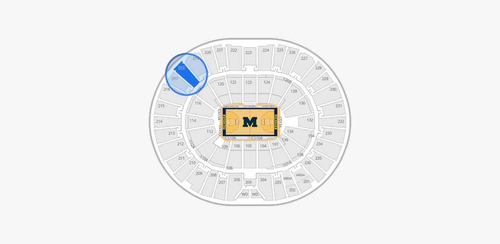 Crisler Center Seating Chart