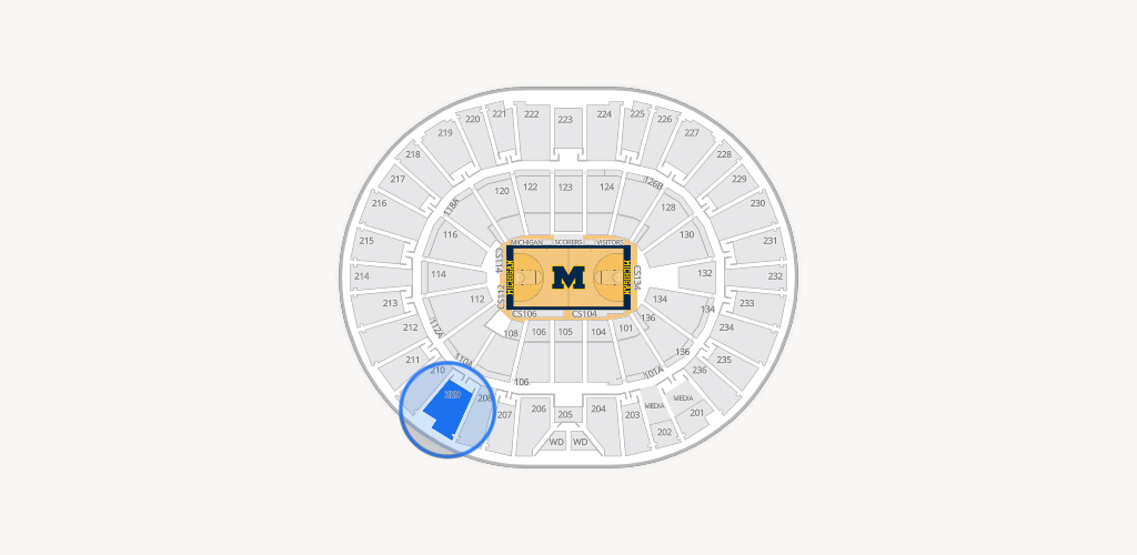 Crisler Center Seating Chart