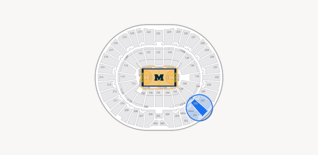 Crisler Center Seating Chart
