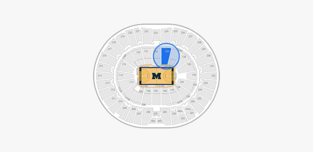 Crisler Center Seating Chart