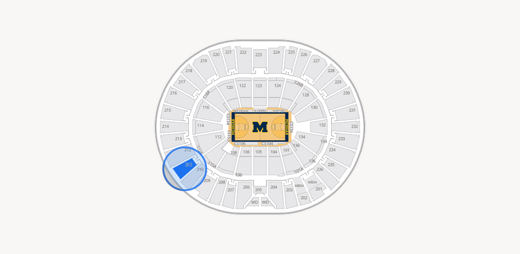 Crisler Center Seating Chart