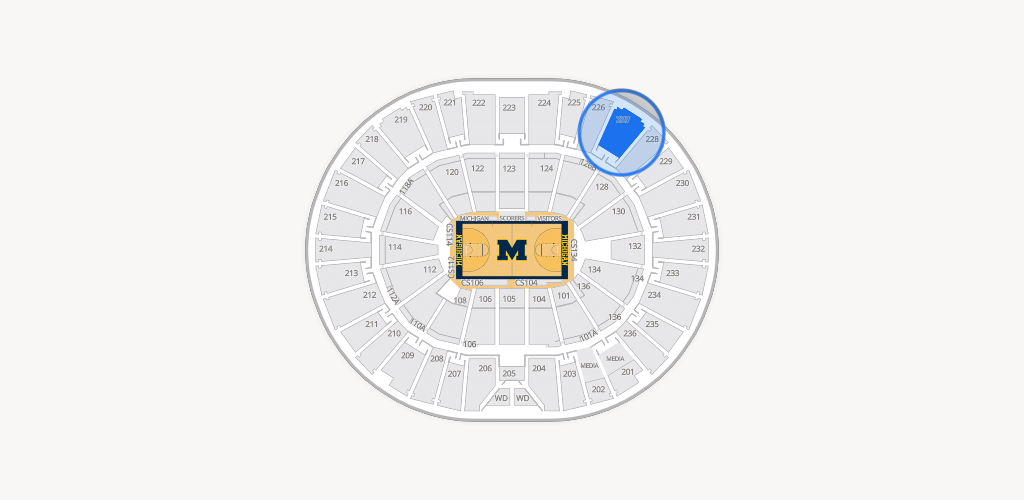 Crisler Center Seating Chart