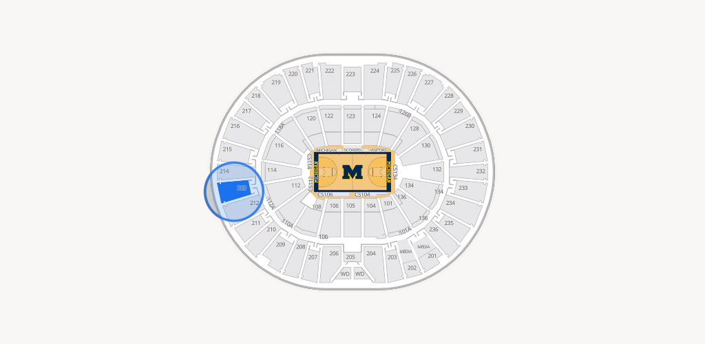 Crisler Center Seating Chart