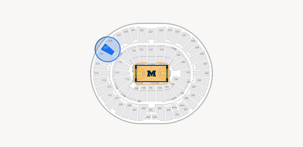 Crisler Center Seating Chart