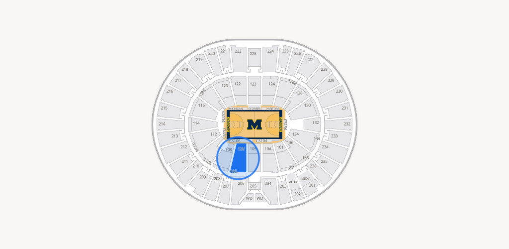 Crisler Center Seating Chart