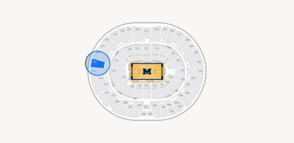 Crisler Center Seating Chart