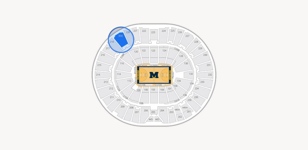 Crisler Center Seating Chart