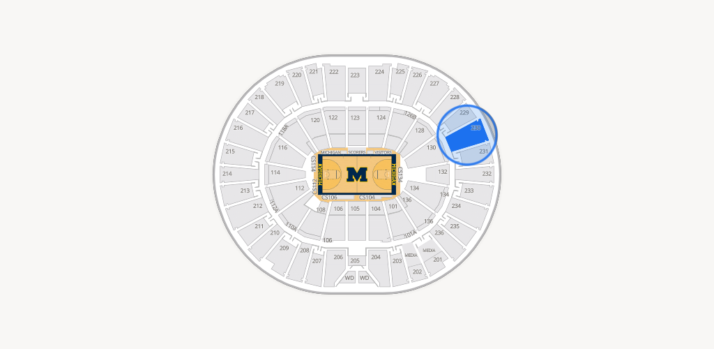 Crisler Center Seating Chart