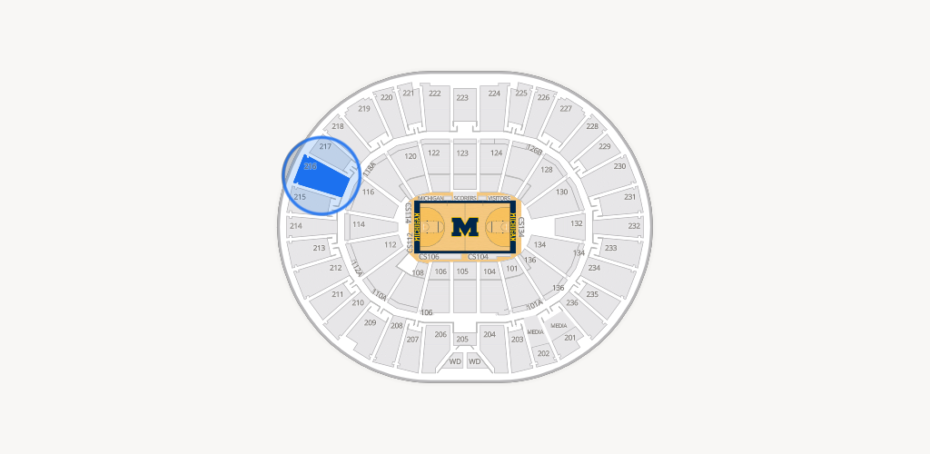 Crisler Center Seating Chart