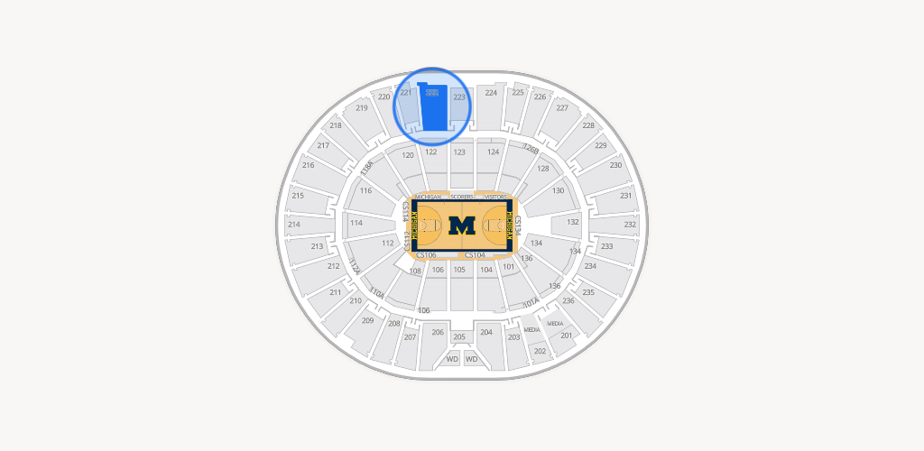 Crisler Center Seating Chart