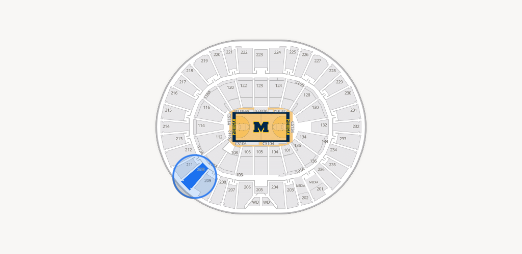 Crisler Center Seating Chart