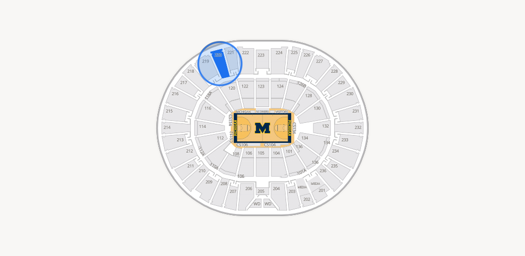 Crisler Center Seating Chart