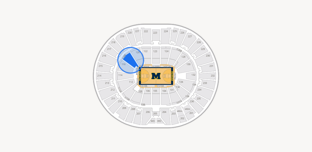 Crisler Center Seating Chart