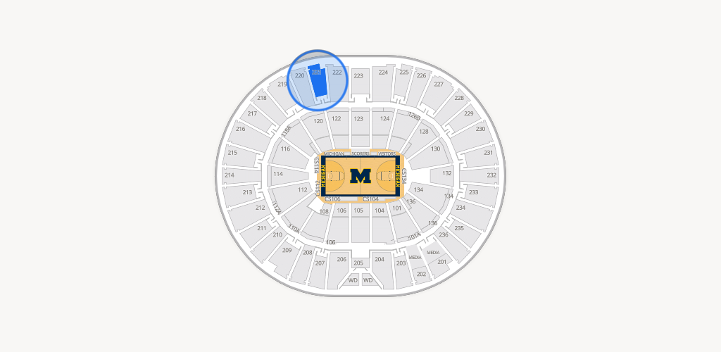 Crisler Center Seating Chart