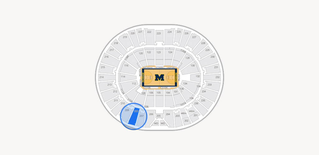 Crisler Center Seating Chart