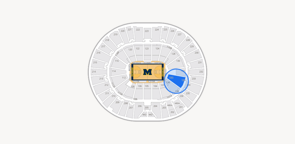 Crisler Center Seating Chart