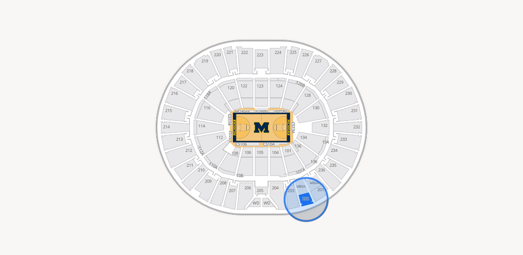 Crisler Center Seating Chart