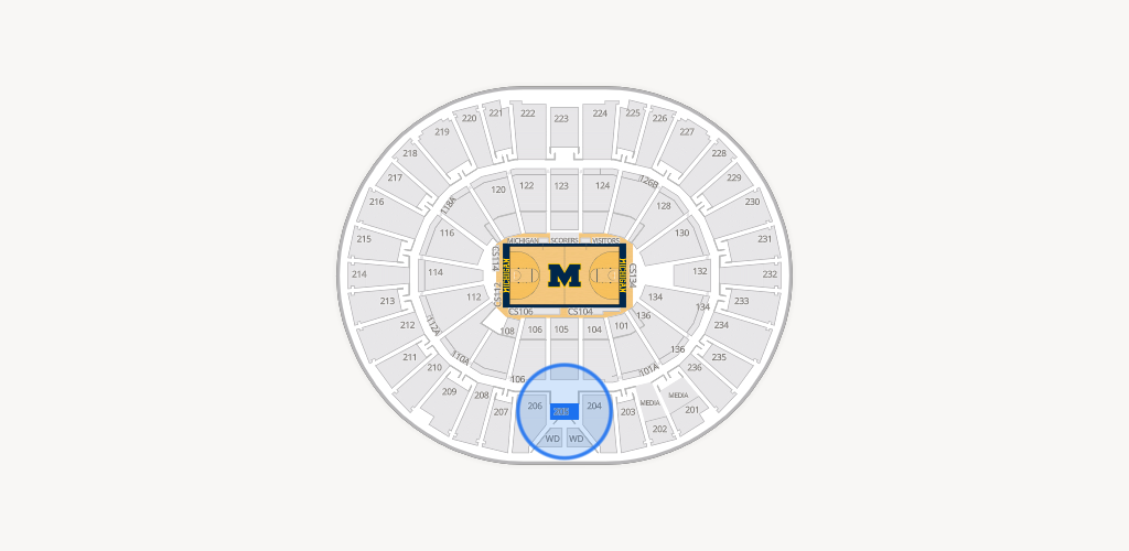Crisler Center Seating Chart