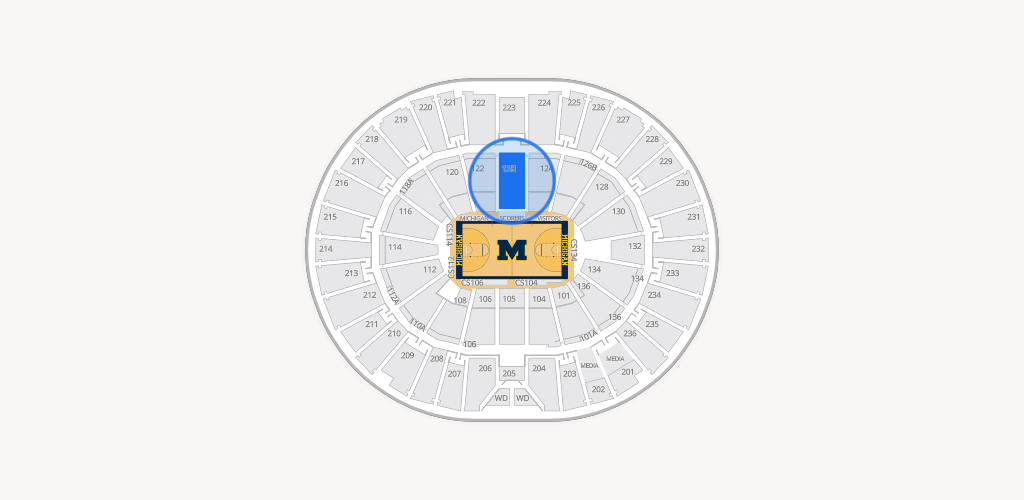 Crisler Center Seating Chart