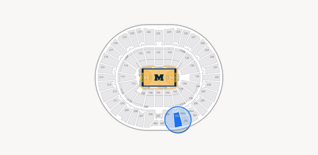 Crisler Center Seating Chart