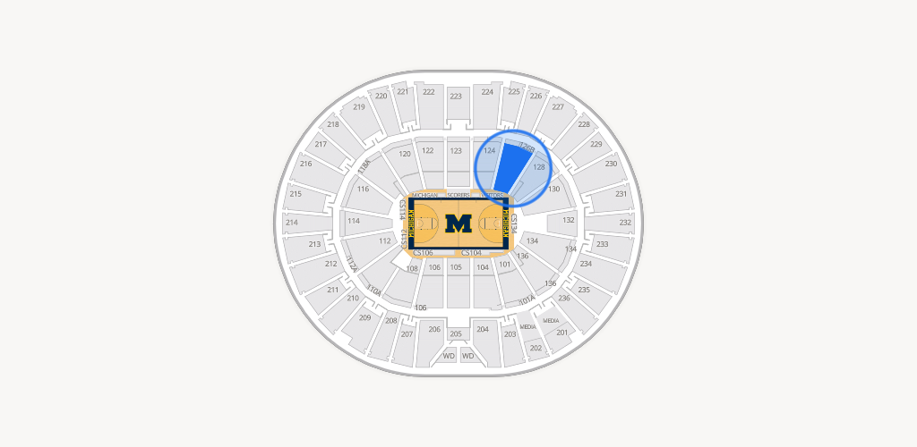 Crisler Center Seating Chart