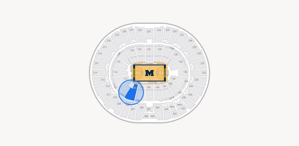 Crisler Center Seating Chart