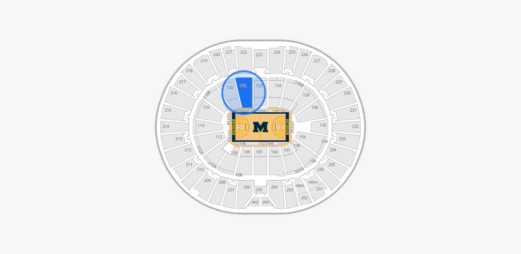 Crisler Center Seating Chart