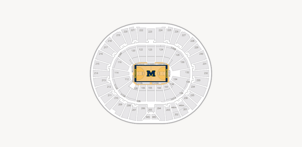Crisler Center Seating Chart